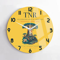 Thumbnail for Ivato International Airport (TNR) design on yellow no frame wall clock