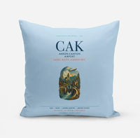 Thumbnail for Akron-Canton Airport (CAK) design on light blue pillow