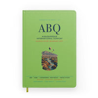 Thumbnail for Albuquerque International Sunport (ABQ) design on light green notebook