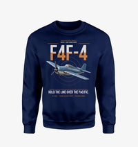 Thumbnail for F4F-4 Wildcat design on navy blue sweatshirt