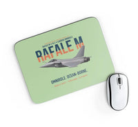 Thumbnail for Dassault Rafale M F4.1 Carrier Omnirole Network design on light green rectangle mouse pad