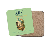 Thumbnail for Jerez Airport (XRY) design on light green 1 piece coaster