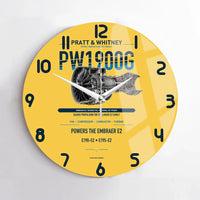 Thumbnail for PW1900G design on yellow no frame wall clock