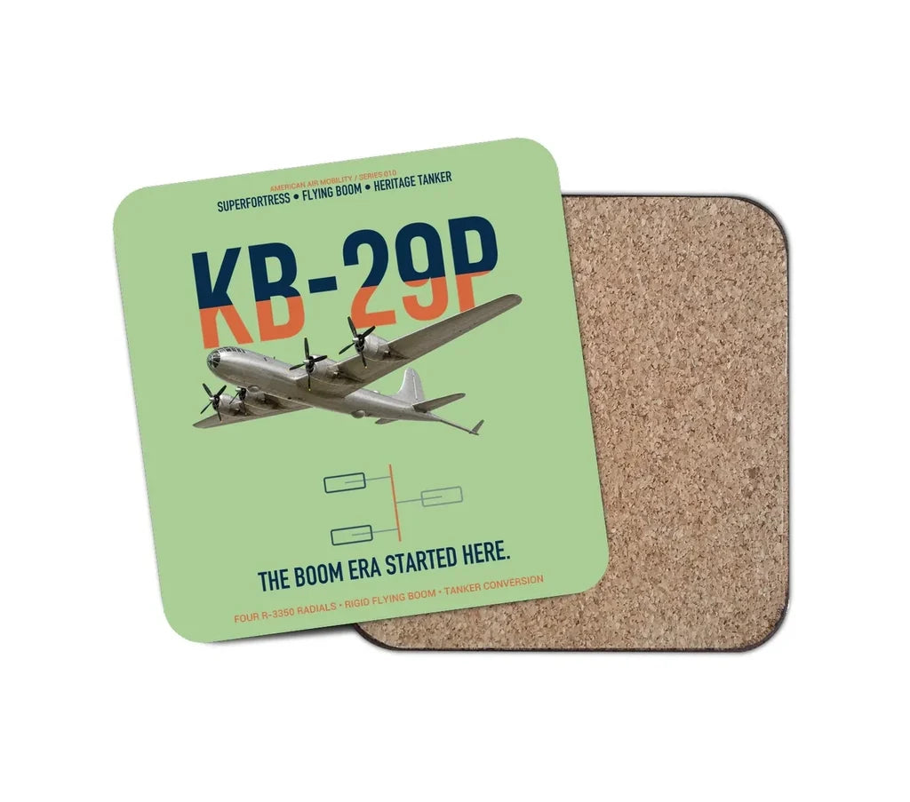 KB-29P SUPERFORTRESS design on light green 1 piece coaster