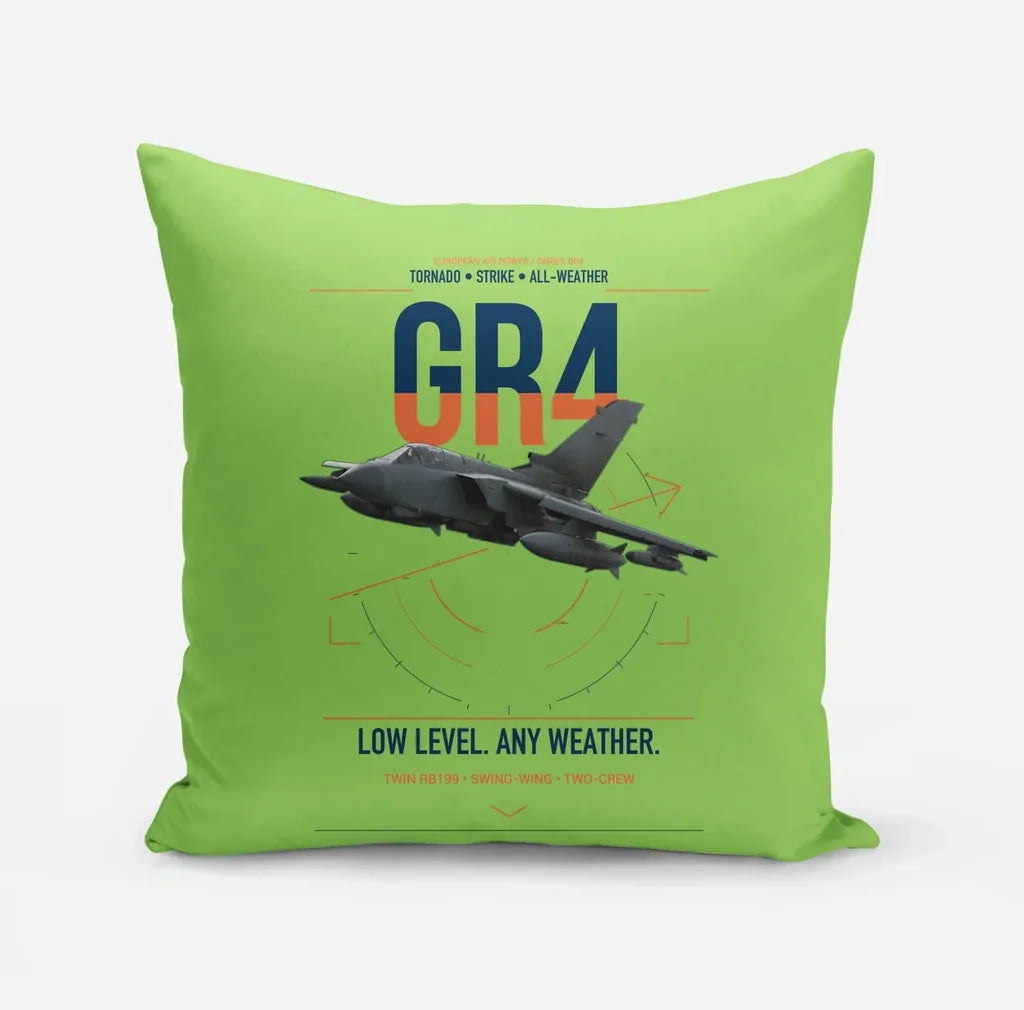 Panavia Tornado GR4 design on light green pillow