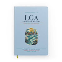 Thumbnail for New York LaGuardia Airport (LGA) design on light blue notebook