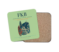 Thumbnail for Karlsruhe–Baden-Baden Airport (FKB) design on light green 1 piece coaster