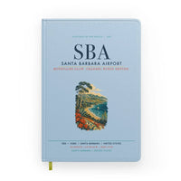 Thumbnail for Santa Barbara Airport (SBA) design on light blue notebook