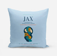 Thumbnail for Jacksonville International Airport (JAX) design on light blue pillow