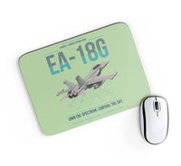 Thumbnail for EA-18G Growler design on light green rectangle mouse pad