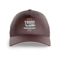 Thumbnail for Beechcraft 1900D design on brown printed hat