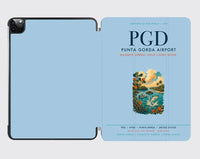 Thumbnail for Punta Gorda Airport (PGD) design on light blue ipad tablet case