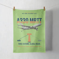 Thumbnail for Airbus A330 MRTT design on light green towel