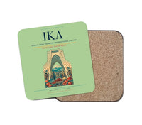 Thumbnail for Tehran Imam Khomeini International Airport (IKA) design on light green 1 piece coaster