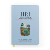 Thumbnail for Mattala Rajapaksa International Airport (HRI) design on light blue notebook
