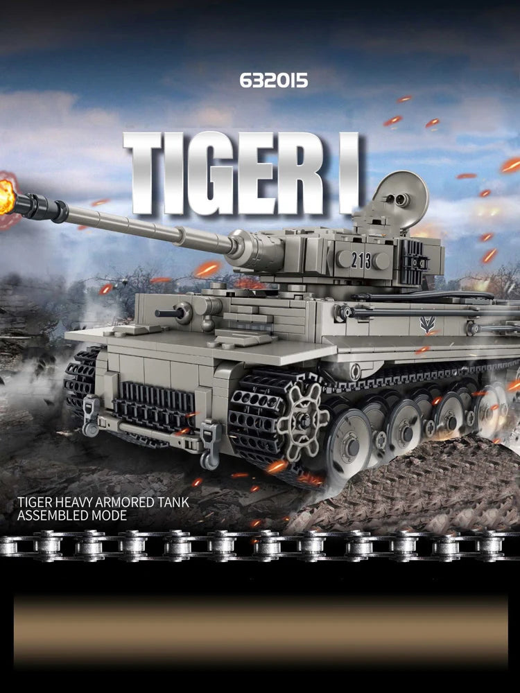 1776PCS Tiger Heavy Tank Set Model - view 5