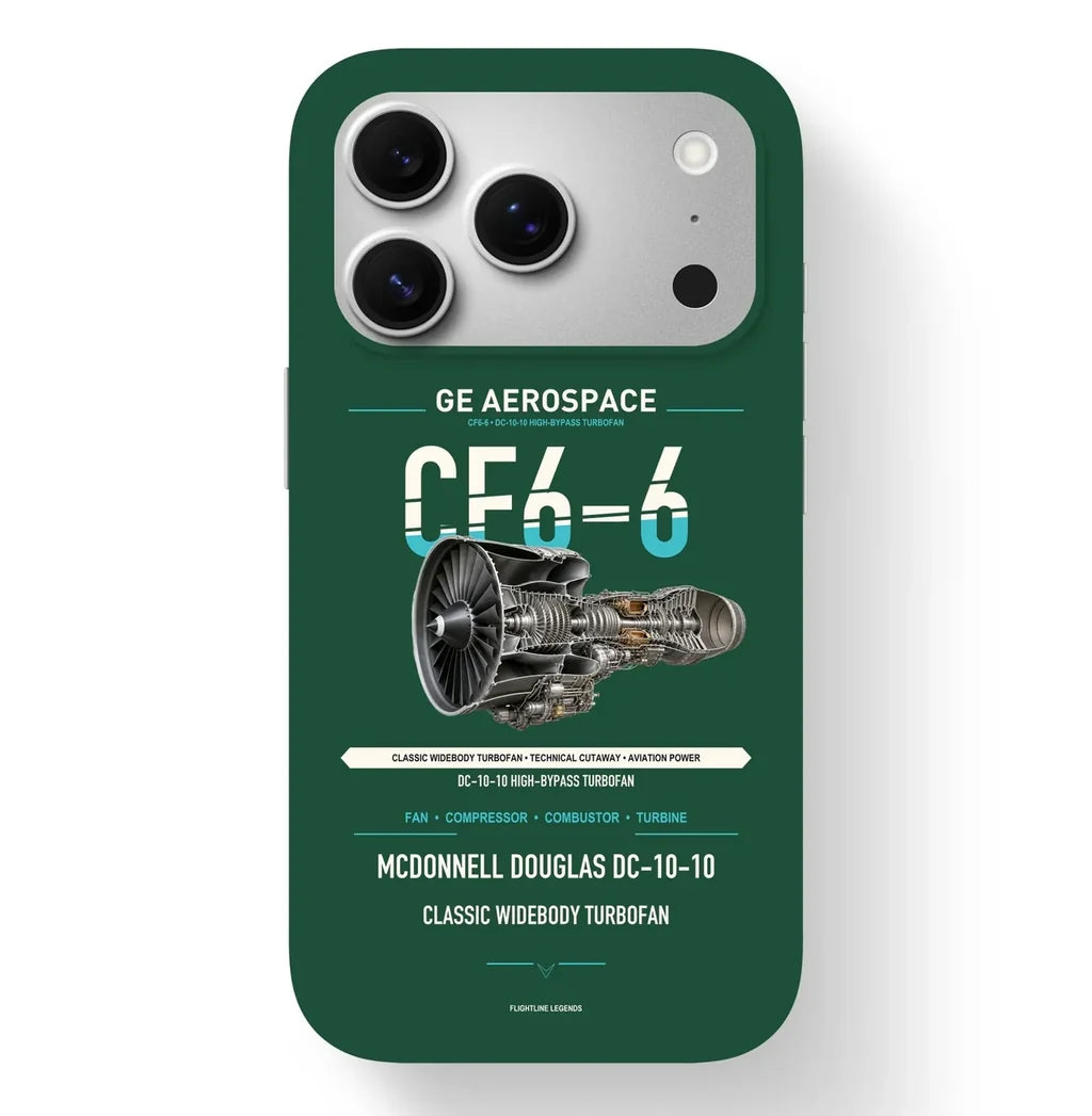 CF6-6 Case design on dark green iphone case