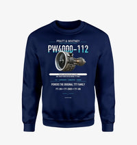 Thumbnail for PW4000-112 design on navy blue sweatshirt