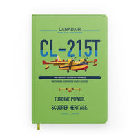 Thumbnail for Canadair CL-215T design on light green notebook