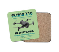 Thumbnail for Skydio X10 design on light green 1 piece coaster