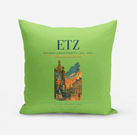 Thumbnail for Metz–Nancy–Lorraine Airport (ETZ) design on light green pillow