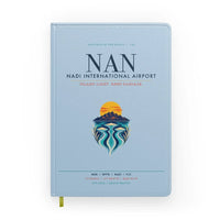 Thumbnail for Nadi International Airport (NAN) design on light blue notebook