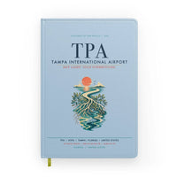 Thumbnail for Tampa International Airport (TPA) design on light blue notebook