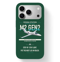 Thumbnail for Cessna Citation M2 Gen2 design on dark green magsafe iphone case, for iPhone 17 Pro