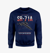 Thumbnail for SR-71A Blackbird design on navy blue sweatshirt