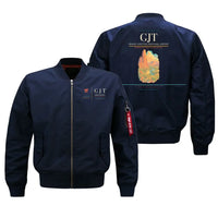 Thumbnail for Grand Junction Regional Airport (GJT) design on blue bomber jacket