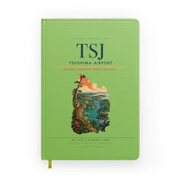 Thumbnail for Tsushima Airport (TSJ) design on light green notebook