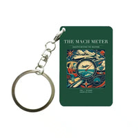 Thumbnail for VINTAGE G4115 - The Mach Meter - Designed Key Chain design on darkgreen