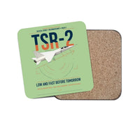 Thumbnail for BAC TSR-2 design on light green 1 piece coaster