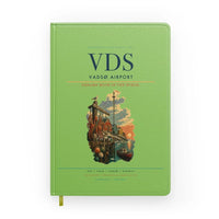 Thumbnail for Vadsø Airport (VDS) design on light green notebook