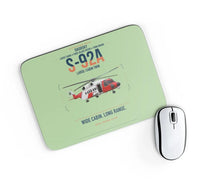 Thumbnail for Sikorsky S-92A design on light green rectangle mouse pad