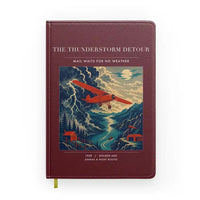 Thumbnail for VINTAGE G4148 - The Thunderstorm Detour - Designed Notebooks design on darkred