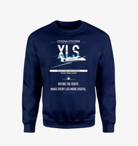 Thumbnail for Cessna Citation XLS design on navy blue sweatshirt
