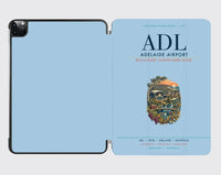 Thumbnail for Adelaide Airport (ADL) design on light blue ipad tablet case
