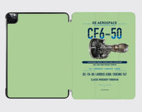 Thumbnail for CF6-50 design on light green ipad tablet case