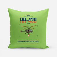 Thumbnail for Kaman HH-43B Huskie design on light green pillow
