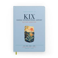 Thumbnail for Osaka Kansai International Airport (KIX) design on light blue notebook