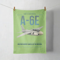 Thumbnail for A-6E Intruder design on light green towel