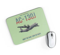 Thumbnail for AC-130J Ghostrider design on light green rectangle mouse pad