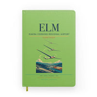 Thumbnail for Elmira Corning Regional Airport (ELM) design on light green notebook