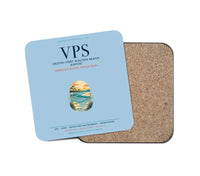 Thumbnail for Destin Fort Walton Beach Airport (VPS) design on light blue 1 piece coaster