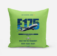 Thumbnail for Embraer E175 design on light green pillow