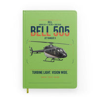 Thumbnail for Bell 505 Jet Ranger X design on light green notebook