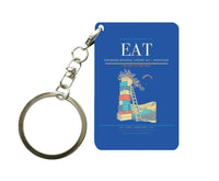 Thumbnail for Pangborn Memorial Airport (EAT) design on blue key chain