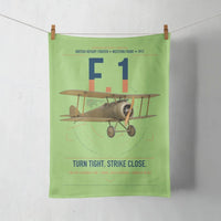 Thumbnail for Sopwith Camel F.1 design on light green towel