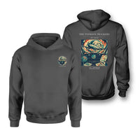 Thumbnail for VINTAGE G4091 - The Typhoon Trackers - Double-Side Hoodie design on darkgray double side
